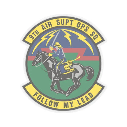 9th Air Support Operations Squadron (U.S. Air Force) STICKER Vinyl Kiss-Cut Decal 3 Inch Transparent - The Sticker Space