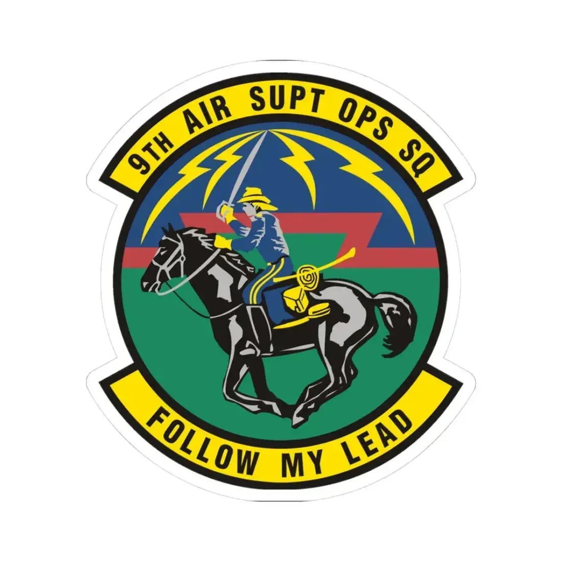 9th Air Support Operations Squadron (U.S. Air Force) STICKER Vinyl Kiss-Cut Decal 3 Inch White - The Sticker Space