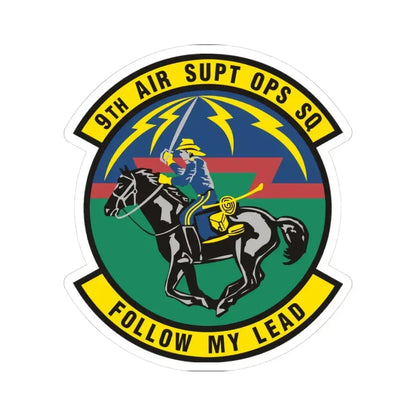 9th Air Support Operations Squadron (U.S. Air Force) STICKER Vinyl Kiss-Cut Decal 3 Inch White - The Sticker Space