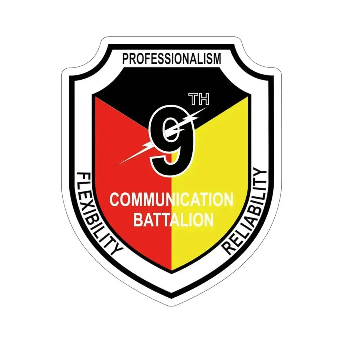 9th Communication Battalion (USMC) STICKER Vinyl Die-Cut Decal 6 Inch - The Sticker Space