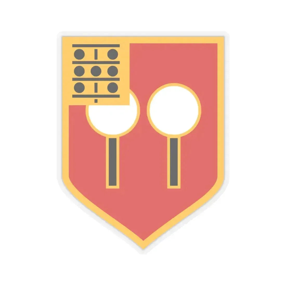 9th Field Artillery Regiment (U.S. Army) STICKER Vinyl Kiss-Cut Decal 3 Inch Transparent - The Sticker Space