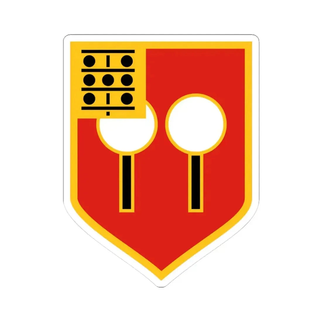 9th Field Artillery Regiment (U.S. Army) STICKER Vinyl Kiss-Cut Decal 3 Inch White - The Sticker Space