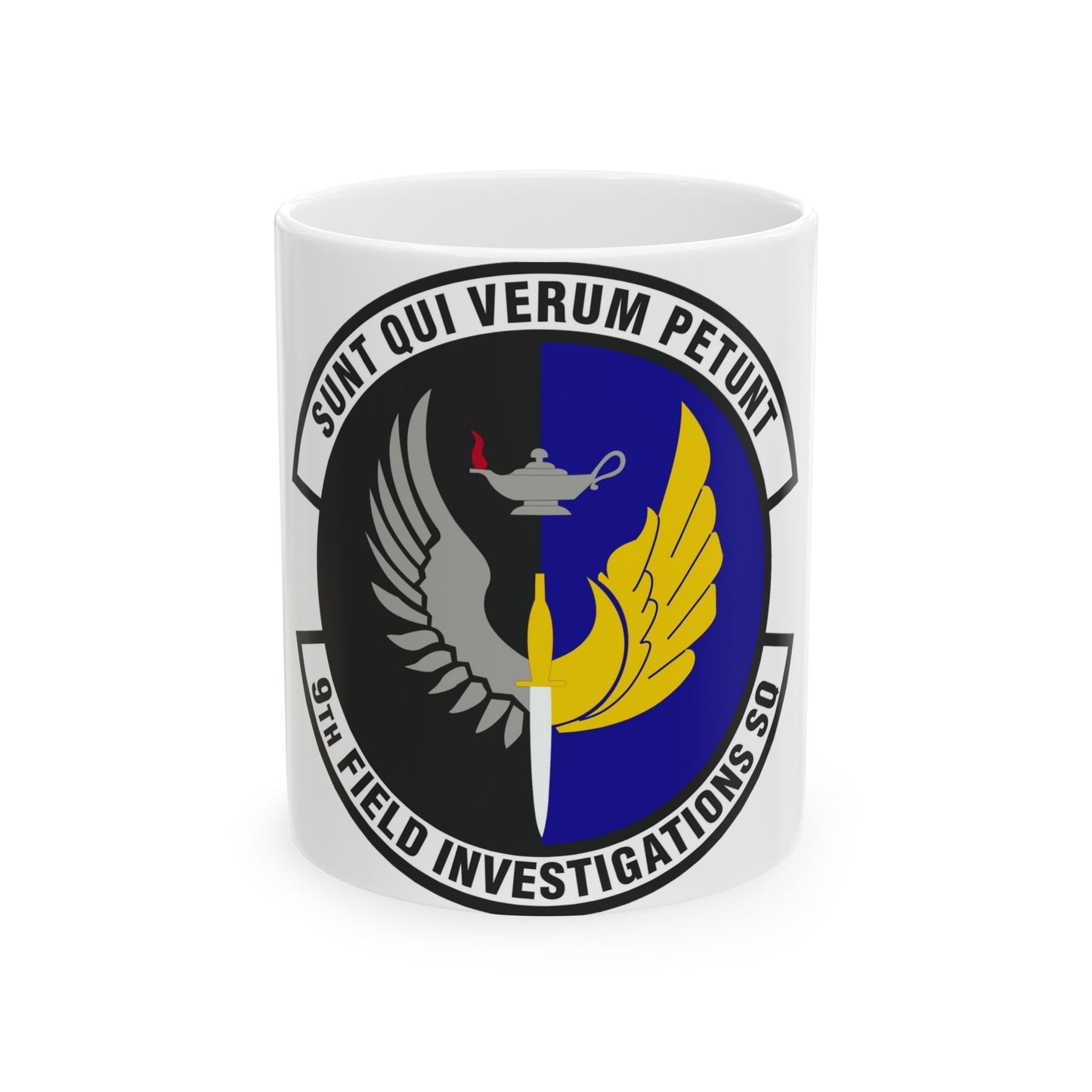 9th Field Investigations Squadron (U.S. Air Force) White Coffee Mug-11oz-The Sticker Space