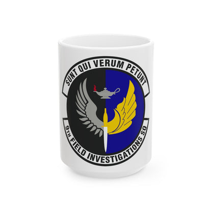 9th Field Investigations Squadron (U.S. Air Force) White Coffee Mug-15oz-The Sticker Space