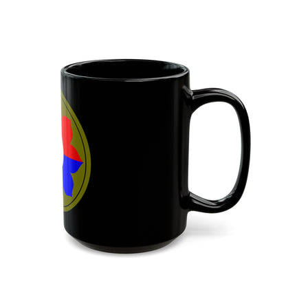 9th Infantry Division patch (U.S. Army) Black Coffee Mug-The Sticker Space