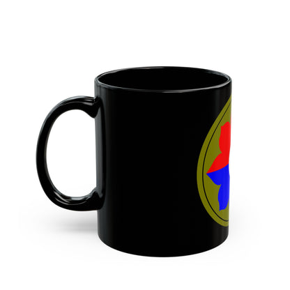 9th Infantry Division patch (U.S. Army) Black Coffee Mug-The Sticker Space