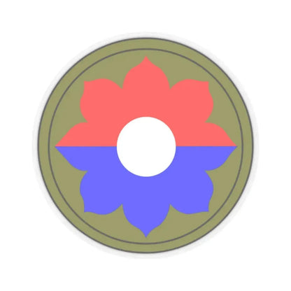 9th Infantry Division patch (U.S. Army) STICKER Vinyl Kiss-Cut Decal 2 Inch Transparent - The Sticker Space