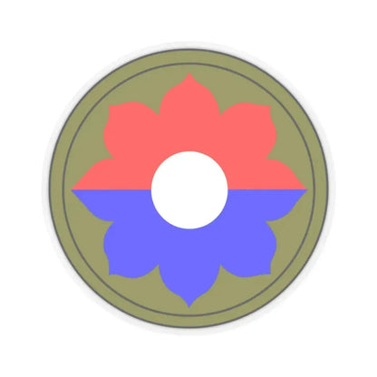 9th Infantry Division patch (U.S. Army) STICKER Vinyl Kiss-Cut Decal 3 Inch Transparent - The Sticker Space