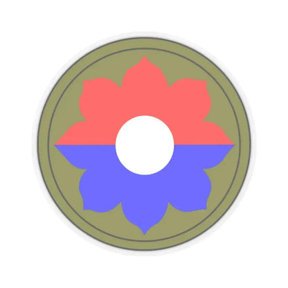 9th Infantry Division patch (U.S. Army) STICKER Vinyl Kiss-Cut Decal 4 Inch Transparent - The Sticker Space