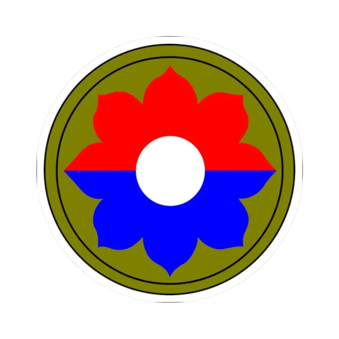 9th Infantry Division patch (U.S. Army) STICKER Vinyl Kiss-Cut Decal - The Sticker Space