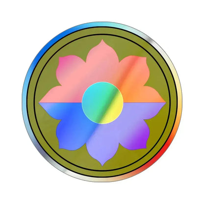 9th Infantry Division (U.S. Army) Holographic STICKER Die-Cut Vinyl Decal 5 Inch Holographic - The Sticker Space