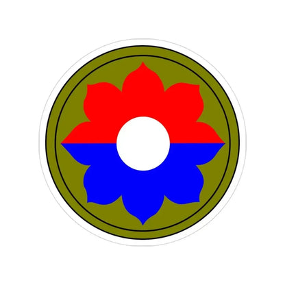 9th Infantry Division (U.S. Army) Transparent STICKER Die-Cut Vinyl Decal 3 Inch - The Sticker Space