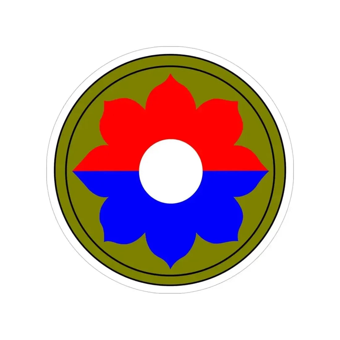 9th Infantry Division (U.S. Army) Transparent STICKER Die-Cut Vinyl Decal 5 Inch - The Sticker Space