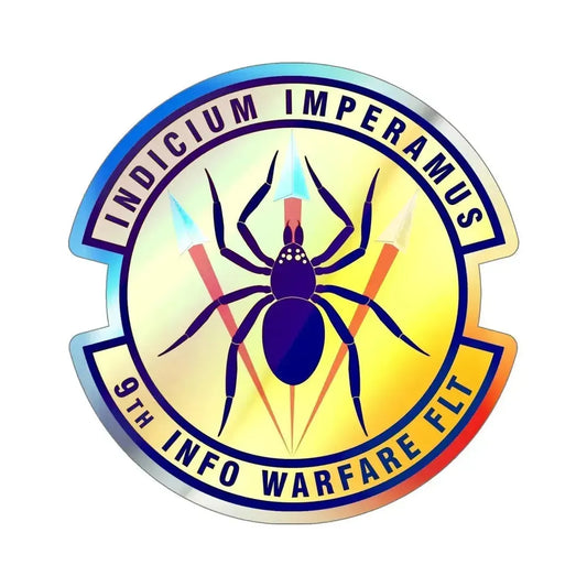9th Information Warfare Flight (U.S. Air Force) Holographic STICKER Die-Cut Vinyl Decal 6 Inch Holographic - The Sticker Space