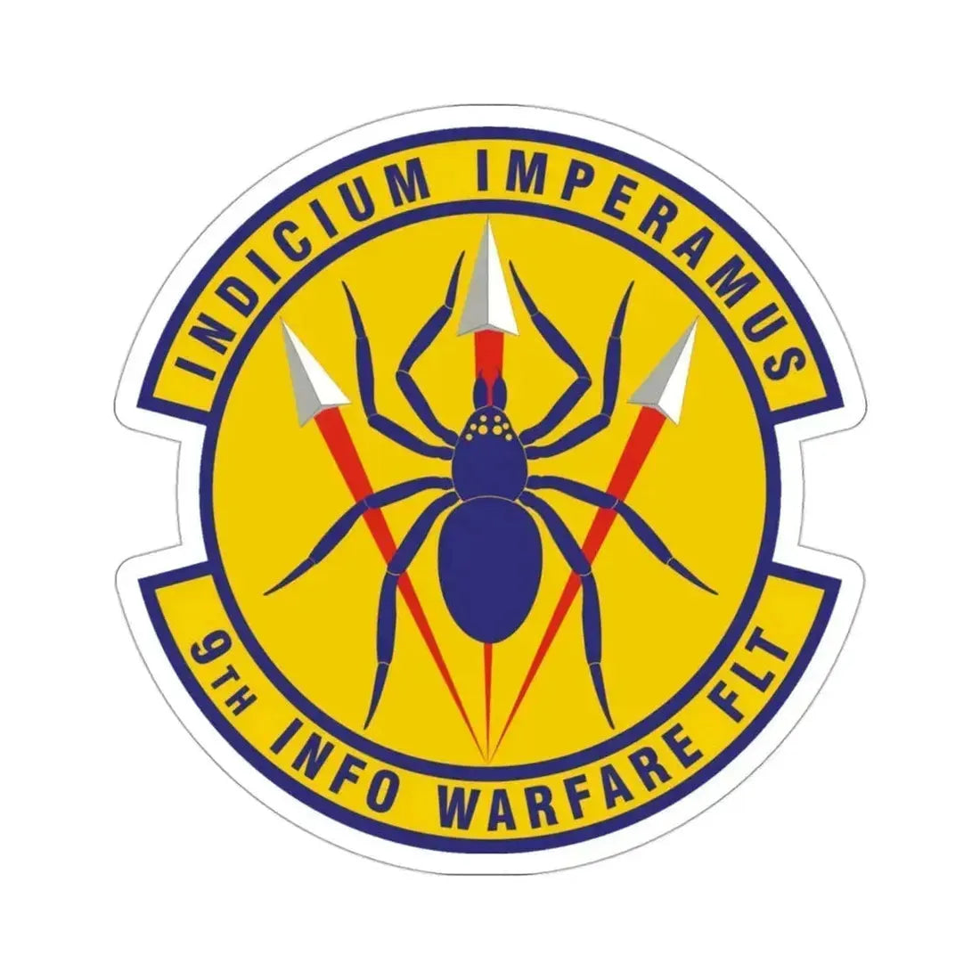 9th Information Warfare Flight (U.S. Air Force) STICKER Vinyl Die-Cut Decal 3 Inch - The Sticker Space