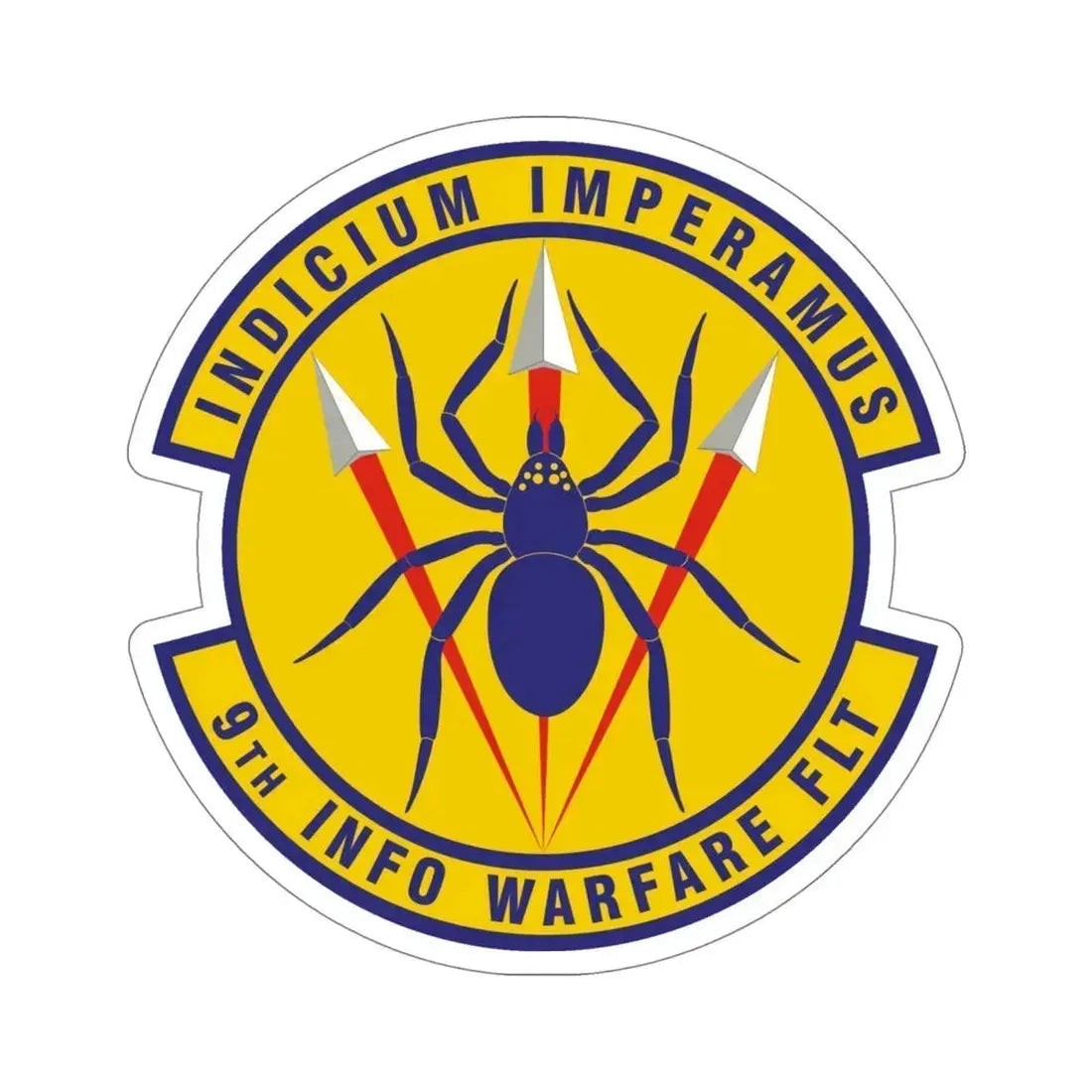 9th Information Warfare Flight (U.S. Air Force) STICKER Vinyl Die-Cut Decal 5 Inch - The Sticker Space