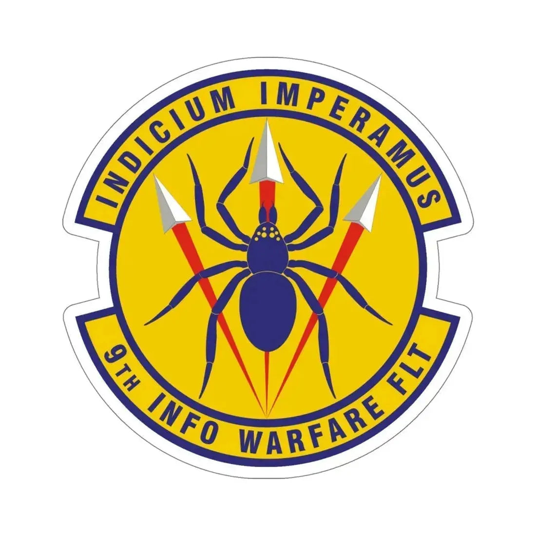 9th Information Warfare Flight (U.S. Air Force) STICKER Vinyl Die-Cut Decal 6 Inch - The Sticker Space
