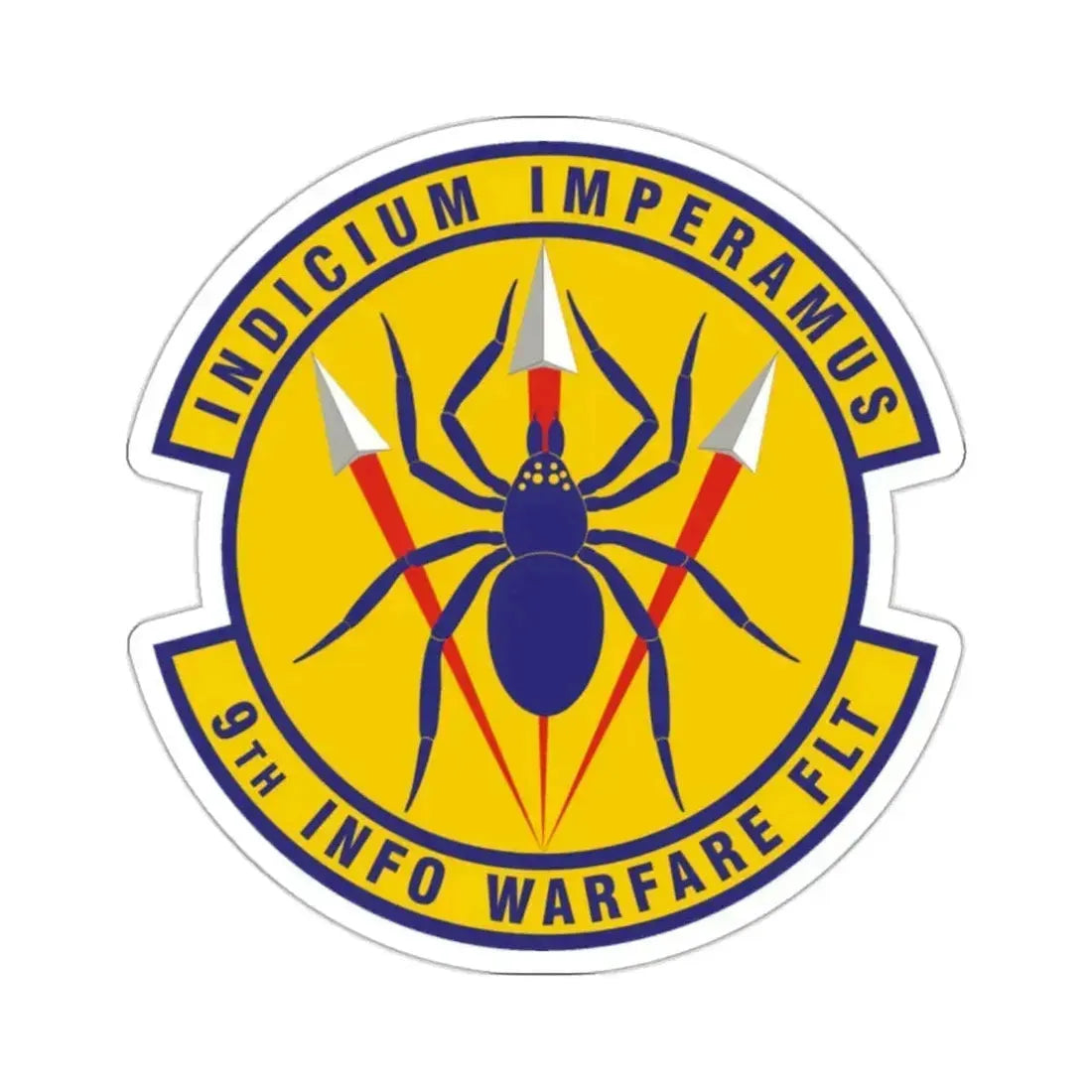 9th Information Warfare Flight (U.S. Air Force) STICKER Vinyl Kiss-Cut Decal 2 Inch White - The Sticker Space