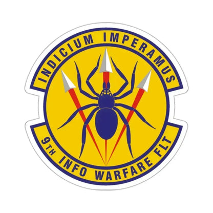 9th Information Warfare Flight (U.S. Air Force) STICKER Vinyl Kiss-Cut Decal 2 Inch White - The Sticker Space