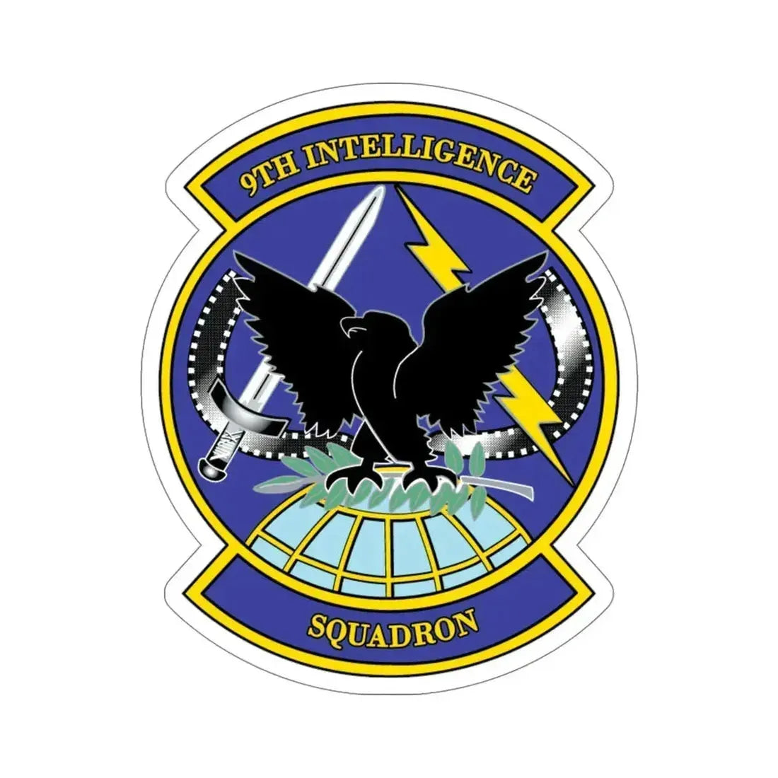 9th Intelligence Sq (U.S. Air Force) STICKER Vinyl Die-Cut Decal 6 Inch - The Sticker Space