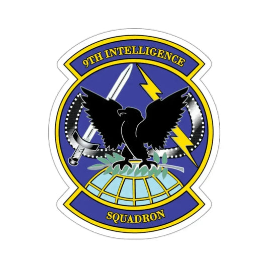 9th Intelligence Sq (U.S. Air Force) STICKER Vinyl Kiss-Cut Decal 2 Inch White - The Sticker Space