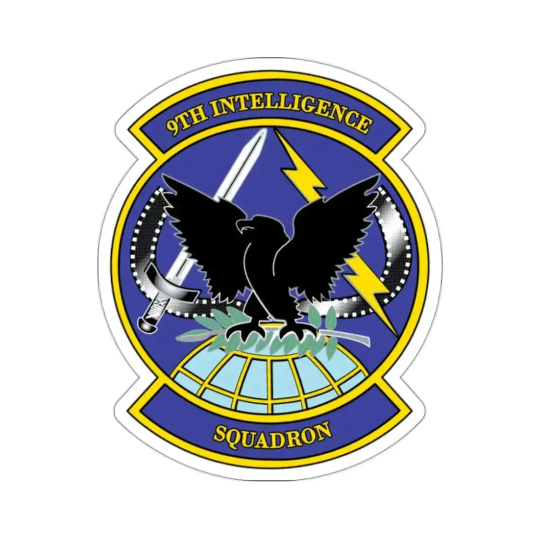 9th Intelligence Sq (U.S. Air Force) STICKER Vinyl Kiss-Cut Decal - The Sticker Space