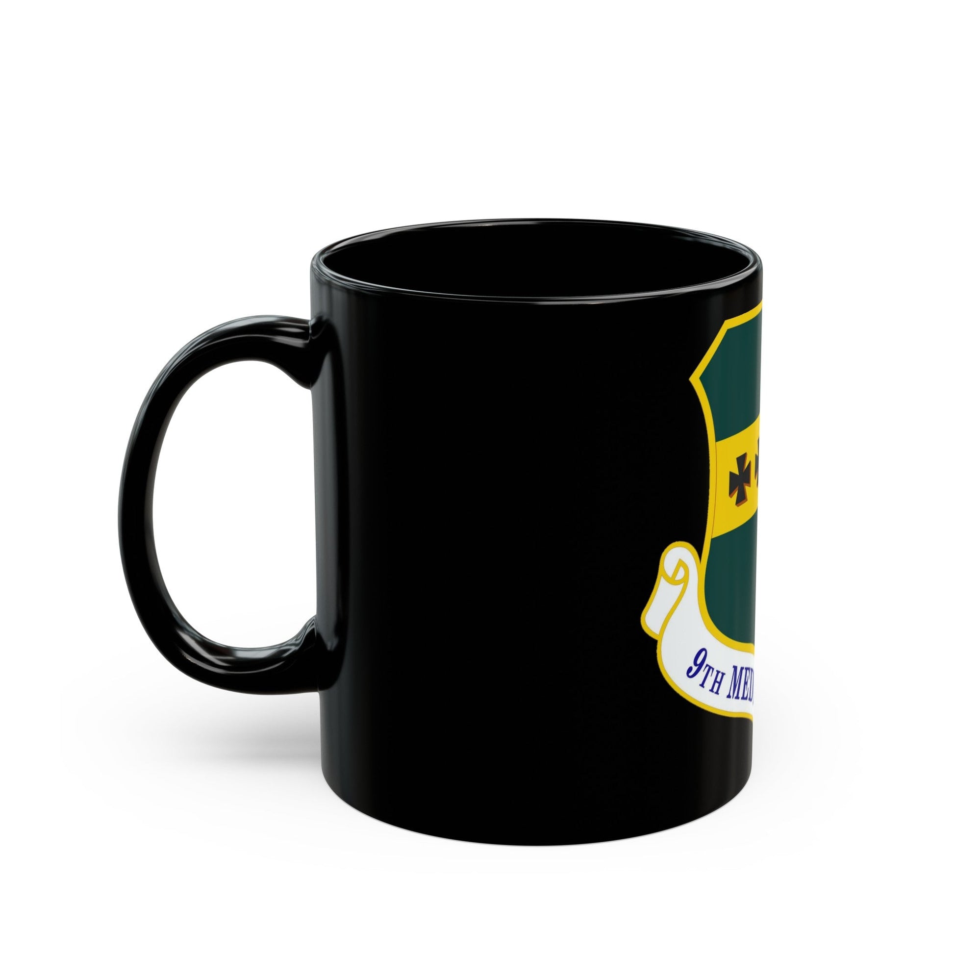 9th Medical Group (U.S. Air Force) Black Coffee Mug-The Sticker Space