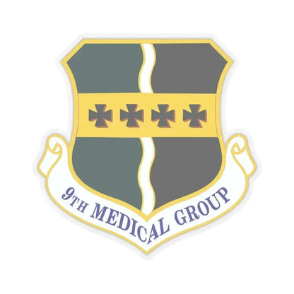 9th Medical Group (U.S. Air Force) STICKER Vinyl Kiss-Cut Decal 3 Inch Transparent - The Sticker Space