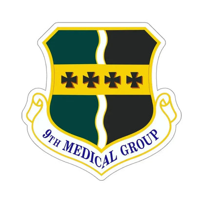 9th Medical Group (U.S. Air Force) STICKER Vinyl Kiss-Cut Decal 4 Inch White - The Sticker Space