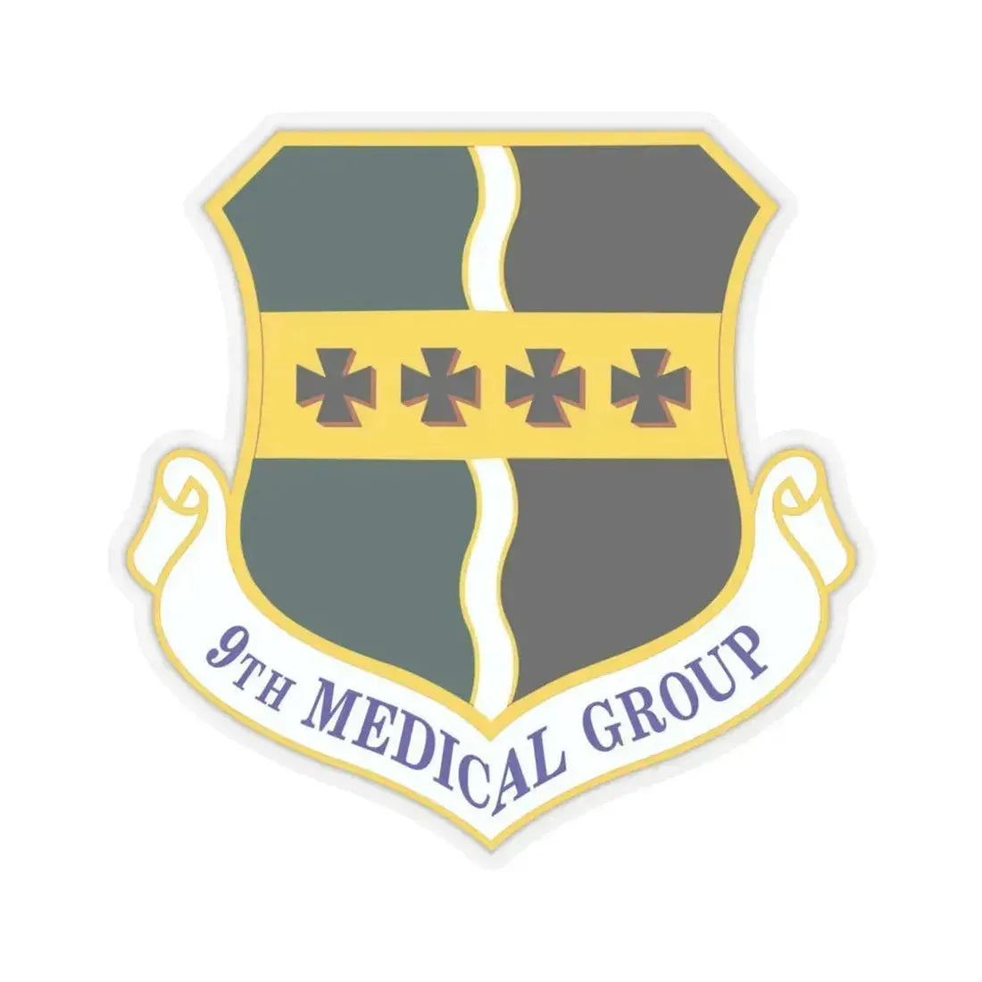 9th Medical Group (U.S. Air Force) STICKER Vinyl Kiss-Cut Decal 6 Inch Transparent - The Sticker Space