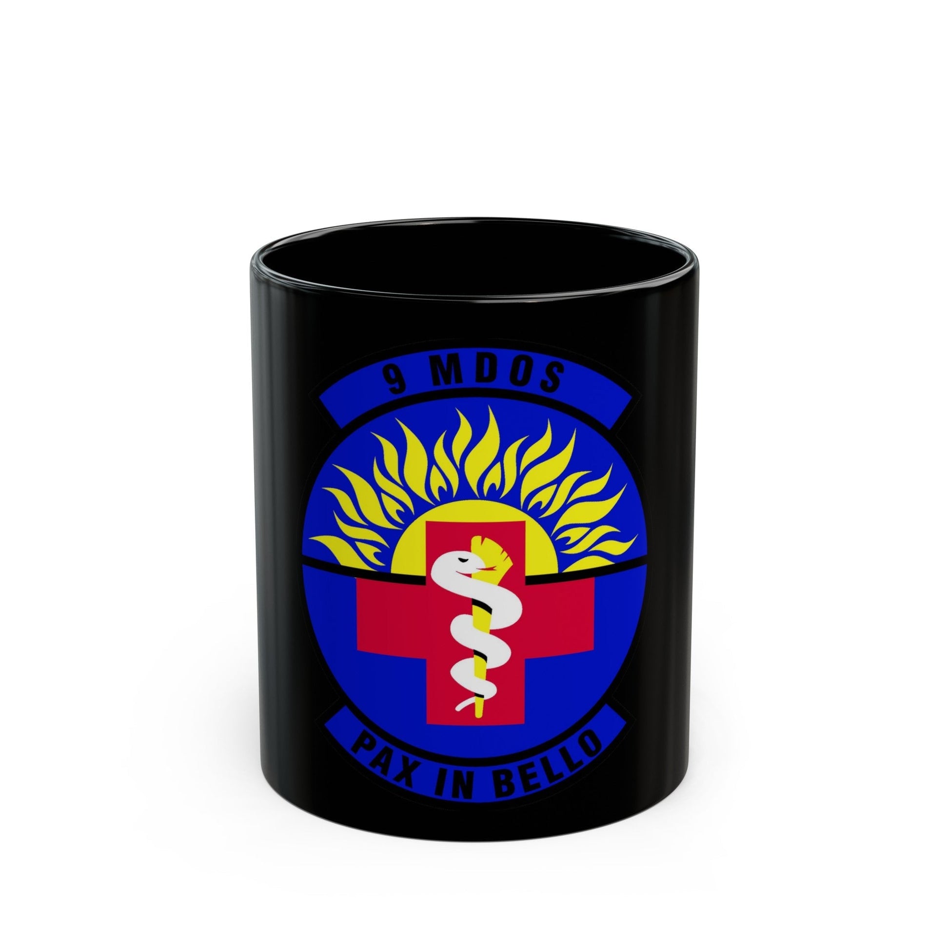 9th Medical Operations Squadron (U.S. Air Force) Black Coffee Mug-11oz-The Sticker Space