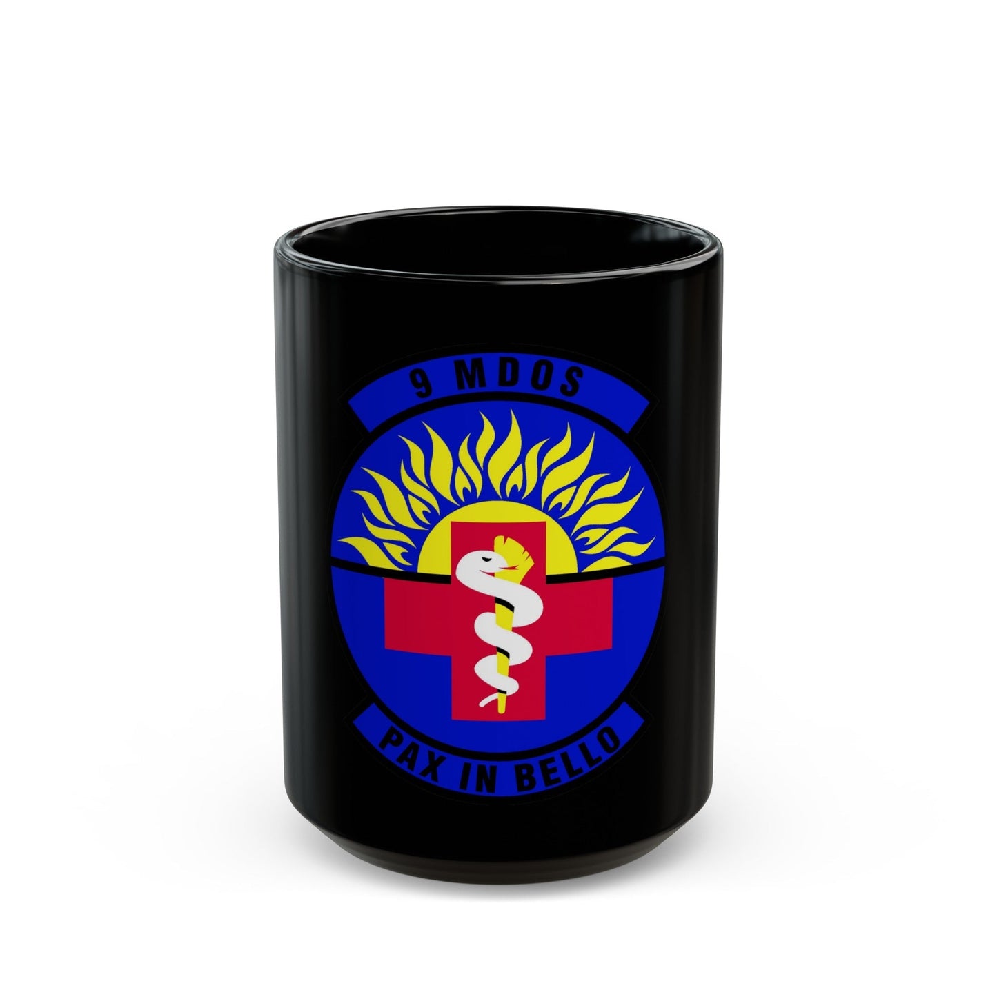 9th Medical Operations Squadron (U.S. Air Force) Black Coffee Mug-15oz-The Sticker Space