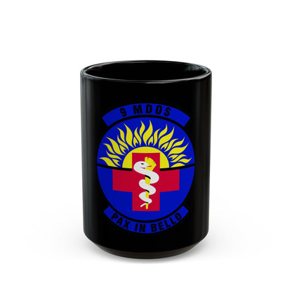 9th Medical Operations Squadron (U.S. Air Force) Black Coffee Mug-15oz-The Sticker Space