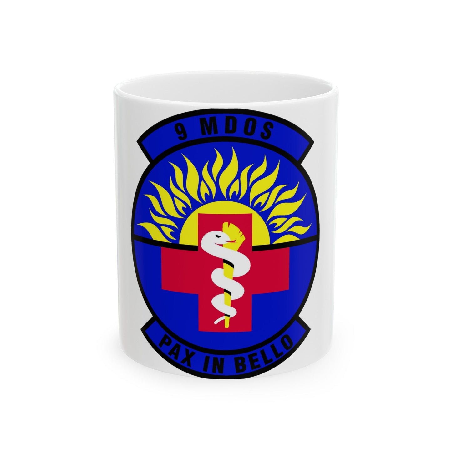 9th Medical Operations Squadron (U.S. Air Force) White Coffee Mug-11oz-The Sticker Space