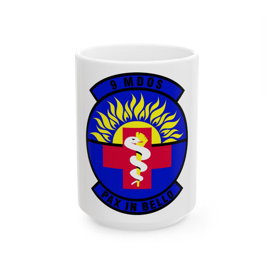 9th Medical Operations Squadron (U.S. Air Force) White Coffee Mug-15oz-The Sticker Space