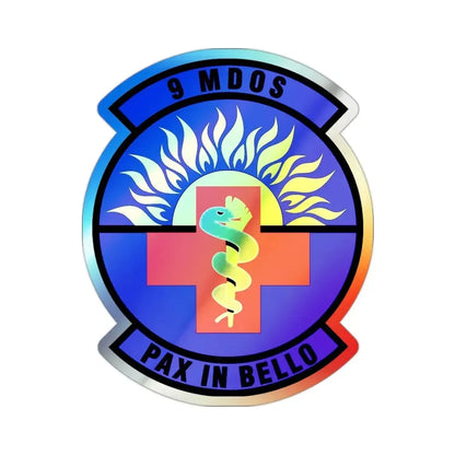 9th Medical Operations Squadron (U.S. Air Force) Holographic STICKER Die-Cut Vinyl Decal - The Sticker Space