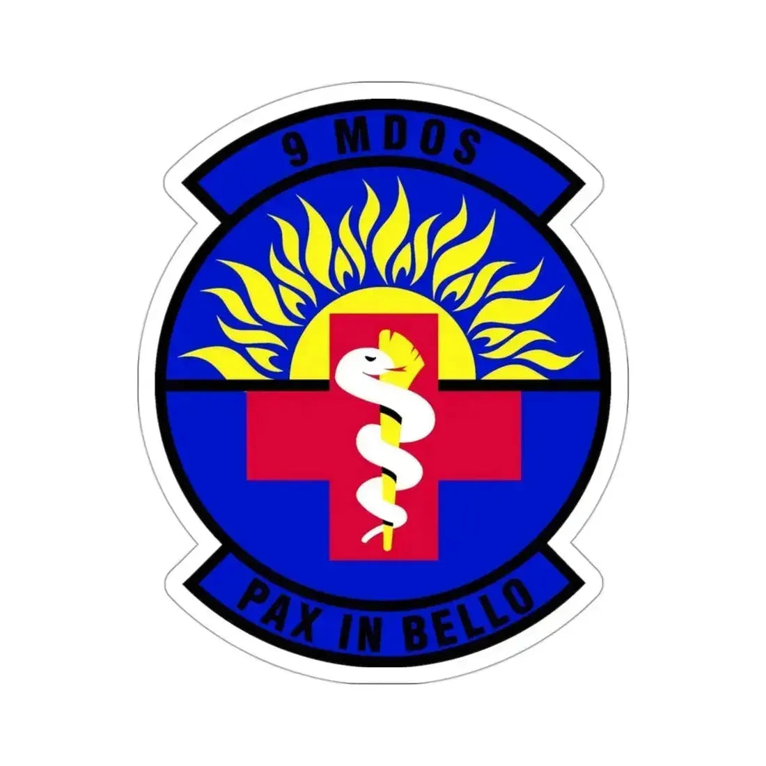 9th Medical Operations Squadron (U.S. Air Force) STICKER Vinyl Die-Cut Decal 3 Inch - The Sticker Space