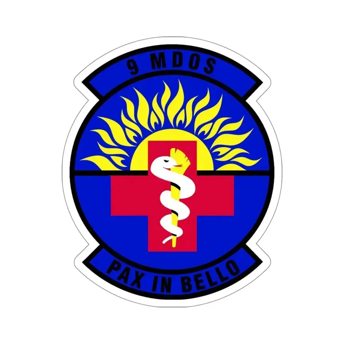 9th Medical Operations Squadron (U.S. Air Force) STICKER Vinyl Die-Cut Decal 4 Inch - The Sticker Space
