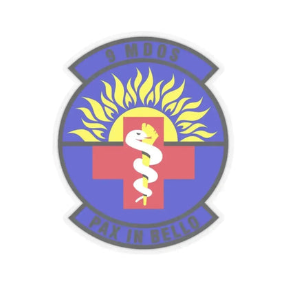 9th Medical Operations Squadron (U.S. Air Force) STICKER Vinyl Kiss-Cut Decal 2 Inch Transparent - The Sticker Space