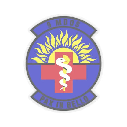 9th Medical Operations Squadron (U.S. Air Force) STICKER Vinyl Kiss-Cut Decal 3 Inch Transparent - The Sticker Space