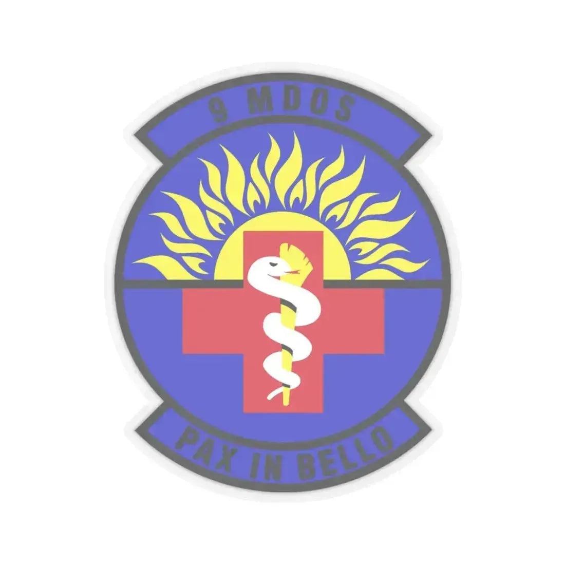 9th Medical Operations Squadron (U.S. Air Force) STICKER Vinyl Kiss-Cut Decal 4 Inch Transparent - The Sticker Space