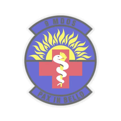9th Medical Operations Squadron (U.S. Air Force) STICKER Vinyl Kiss-Cut Decal 6 Inch Transparent - The Sticker Space