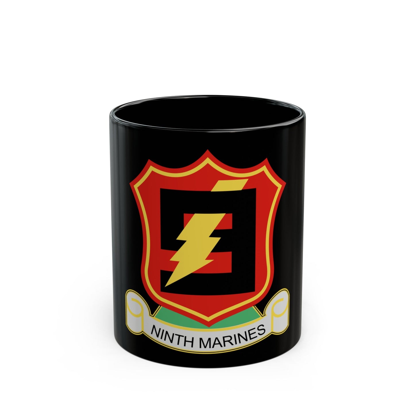 9THMARINES (USMC) Black Coffee Mug-11oz-The Sticker Space
