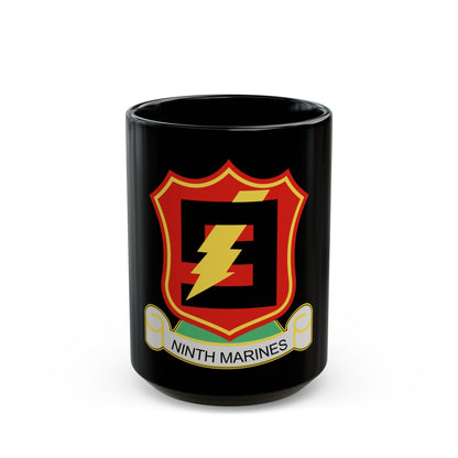 9THMARINES (USMC) Black Coffee Mug-15oz-The Sticker Space