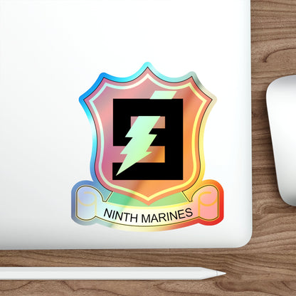 9THMARINES (USMC) Holographic STICKER Die-Cut Vinyl Decal-The Sticker Space