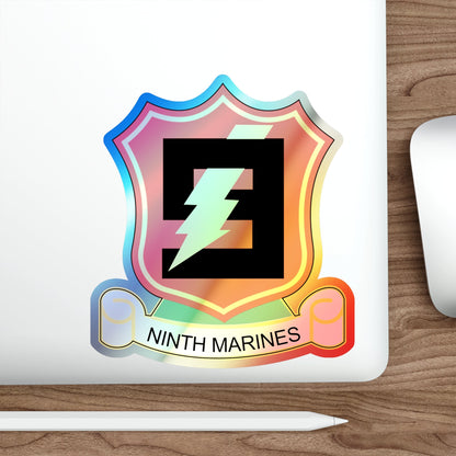 9THMARINES (USMC) Holographic STICKER Die-Cut Vinyl Decal-The Sticker Space