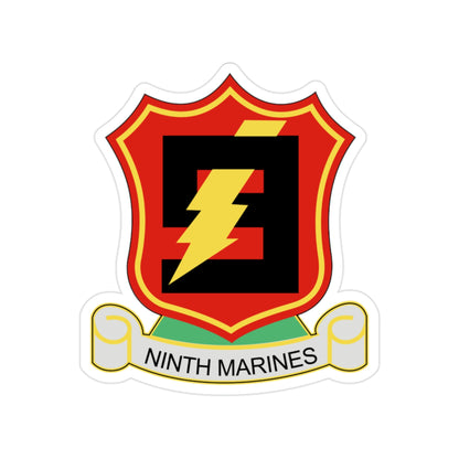 9THMARINES (USMC) Transparent STICKER Die-Cut Vinyl Decal-2 Inch-The Sticker Space