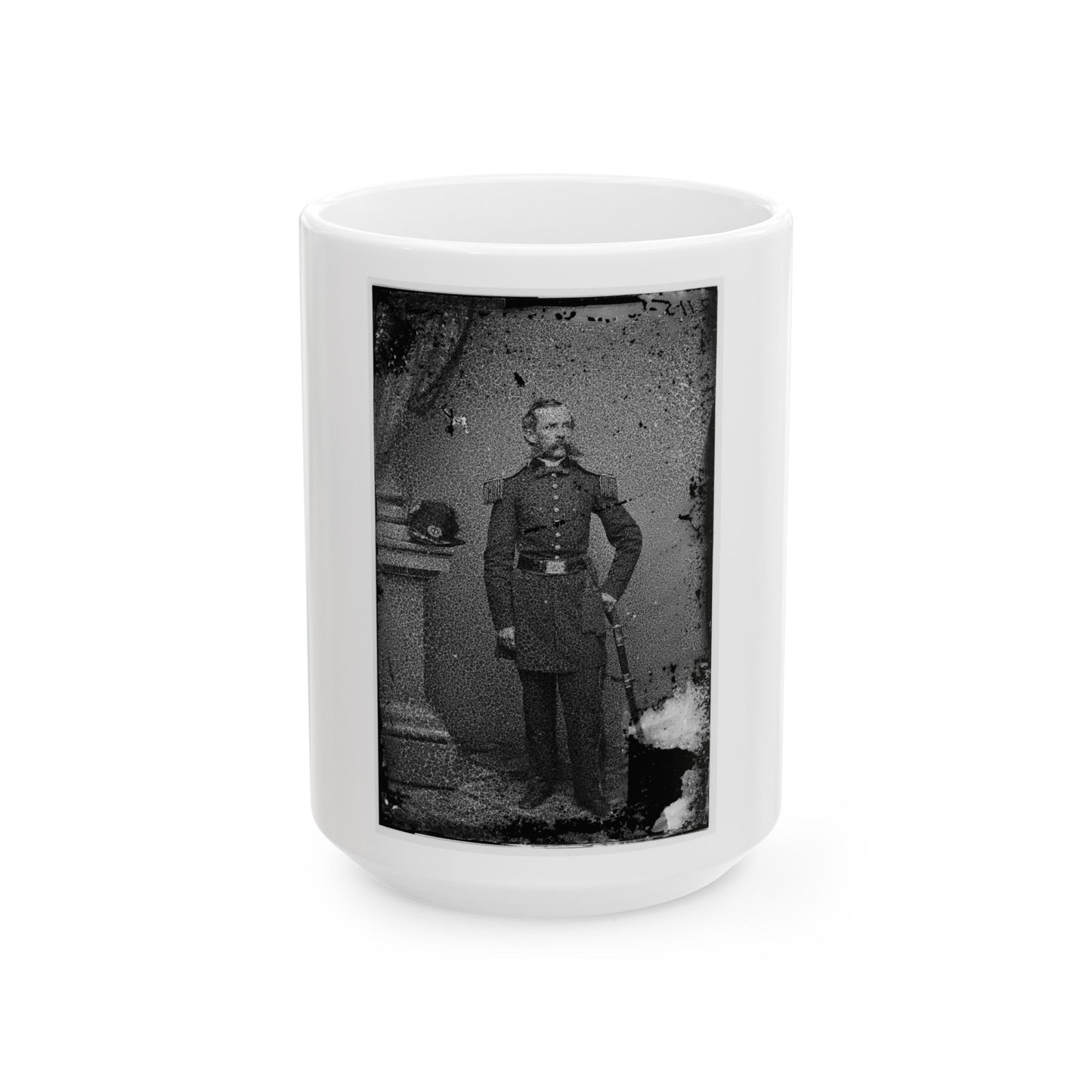 A Baird (U.S. Civil War) White Coffee Mug-15oz-The Sticker Space