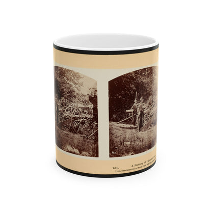 A Battery Of  Quaker Guns  001 (U.S. Civil War) White Coffee Mug