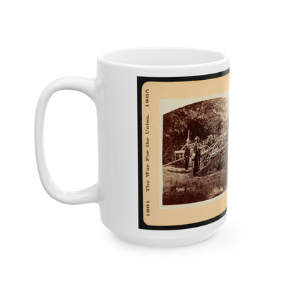 A Battery Of  Quaker Guns  001 (U.S. Civil War) White Coffee Mug